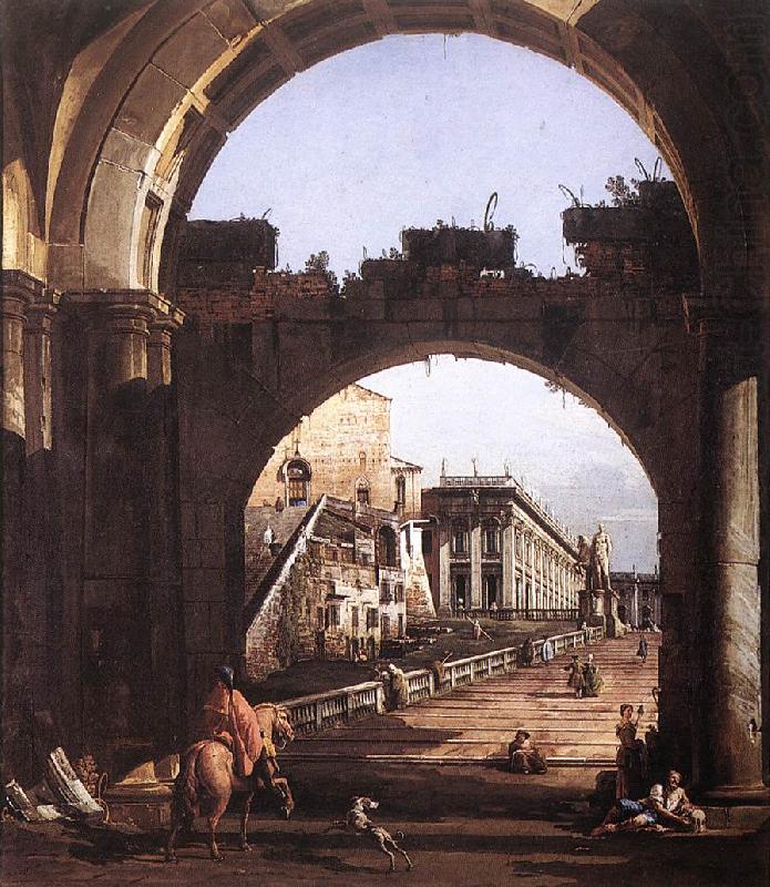 Bernardo Bellotto Capriccio of Capital china oil painting image